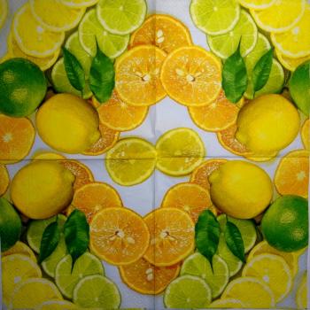 072 Zitronen, Orangen - 3 lagig
